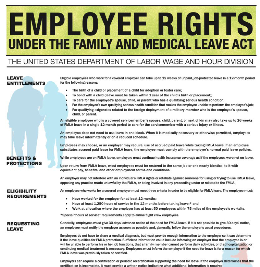 Under The Family And Medical Leave Act